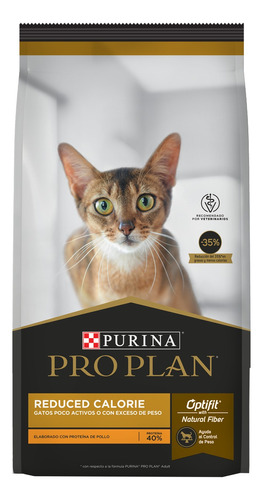 Alimento Pro Plan OptiFit Reduced Calorie para gato adulto sabor pollo y arroz en bolsa de 3 kg