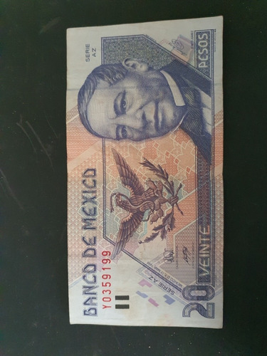 Billete Mexicano De $20.00 ( Benito Juárez)