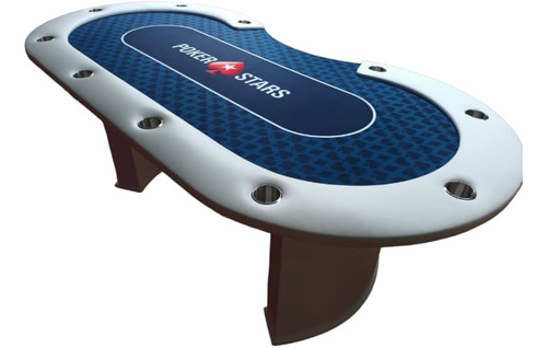 Mesa Poker Stars Azul Con Base Central