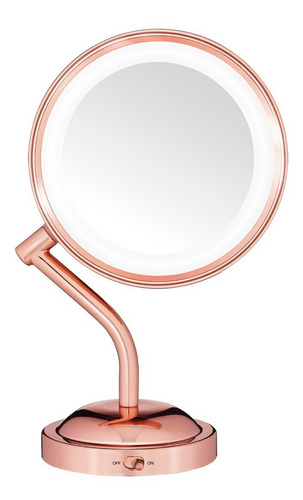 Espejo Rose Gold Con Iluminación Led Be4srges