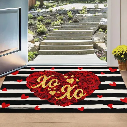 Ideasonna Alfombras De Cocina De San Valentín Juegos De 2 Al