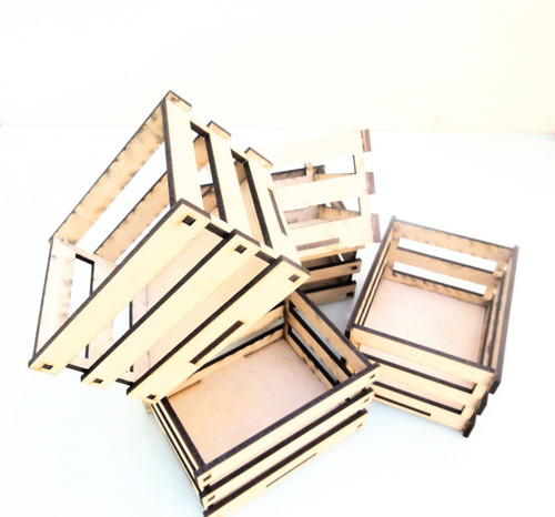 Imagen 2 de 5 de Candy Bar Cajon Verdulero Mini X 10 - Mdf / Fibrofacil
