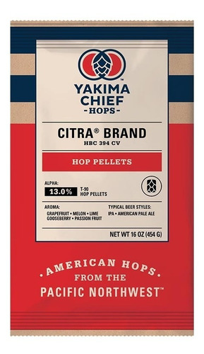 Lupulo Yakima Chief Citra T90 X 454 Gramos, Cosecha 2019