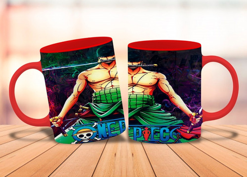 Imagen 2 de 2 de Taza Roronoa Zoro One Piece Anime Cazador De Piratas