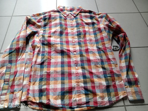 Camisa Multicolor Holllisster Extra Grande Slim (Usado)