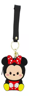 Chaveiro De Silicone Porta Moedas Minnie Tsum Tsum 11x8 Cm Cor Colorido