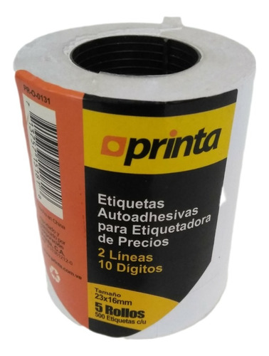 Etiquetas Autoadhesivas Para Etiquetadora De Precios 2 Linea