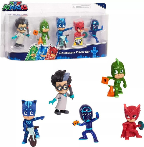 Set De 5 Figuras Pj Masks Coleccionables