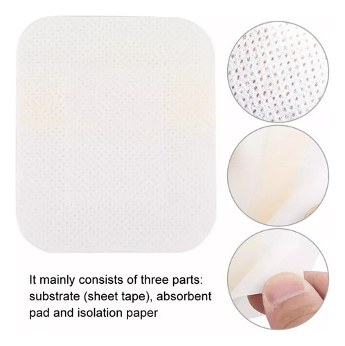50 Parches Impermeables Y Transpirables Para Heridas.
