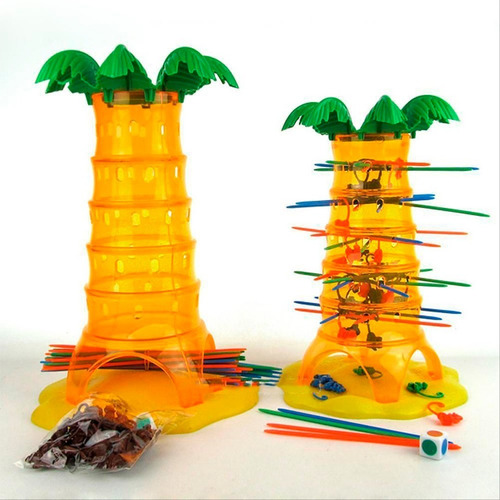 Imagen 2 de 6 de Juego De Mesa Falling Monkeys Monos Cayendo Árbol Rama Niño