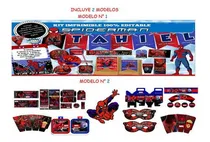 Comprar Kit Imprimible Candy Bar Hombre Araña Spiderman 100%editable