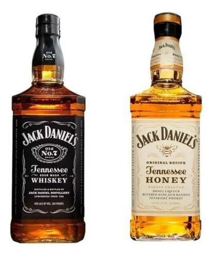 Jack Daniel´s Old No.7 Y Honey X 700 Ml Estuche X 2