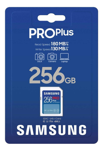 Samsung Pro Plus Tarjeta De Memoria Sdxc De 256 Gb Camaras