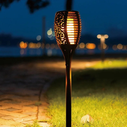 Antorchas Solares Jardín Grandes Luz Led