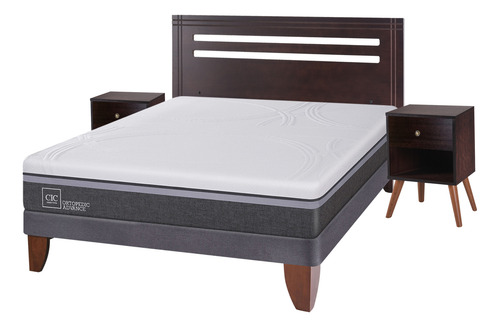 Cama Europea Gris
