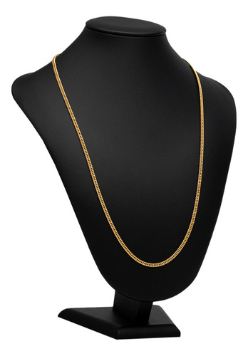 Conjunto Cordão Masculino Grume 2.8mm Fino Cj-172 Aço Ouro Cor Dourado