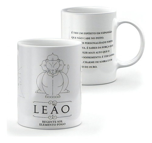 Caneca Signo - Leão - Personalizada