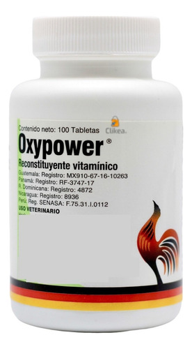 Oxypower Reconstituyente Vitaminico Aves Vetinova 100 Tabs