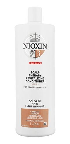 Nioxin-3 Acondicionador Densificador Cabello Teñido 1000ml