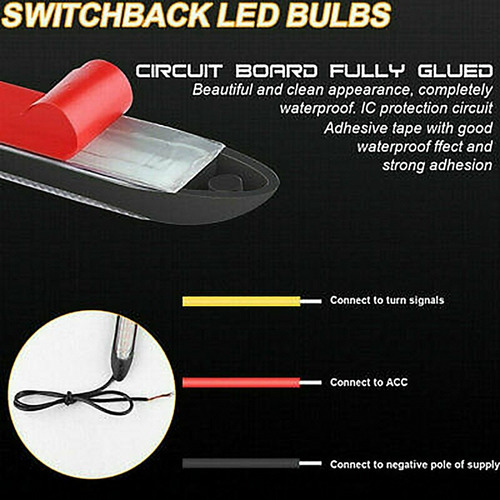 2 Luces Led Universales De Circulación Diurna, Color Blanco,