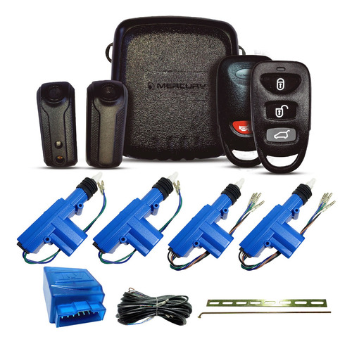 Alarma Auto Mercury Sirena Volumetrica + Kit Cierre Central