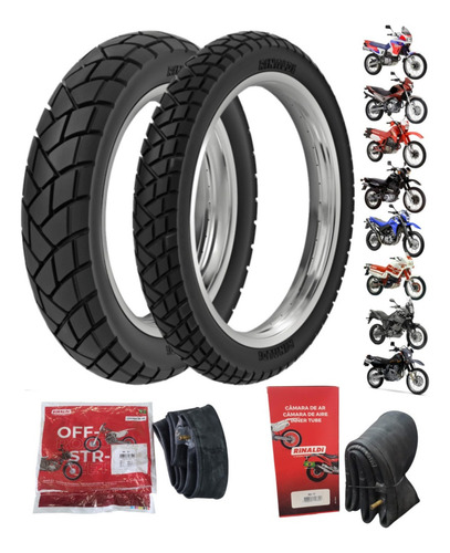 Par Pneu Xt600 Xt 660 90/90-21 + 130/80-17 Rinaldi Big Trail