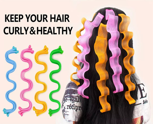40 Rizadores De Pelo Mágicos Sin Calor, Ondulados Y Rizados
