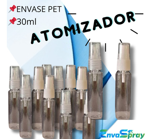 Envase Pet 30ml Con Valvula Spray