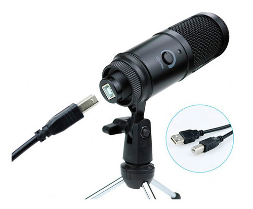 Imagen 4 de 9 de Micrófono Condenser Estudio Stream Tripode Midiplus Usb750