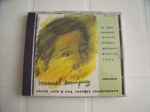 Cd Manuel Enriquez Violin Solo Y Con Sonidos Electronicos