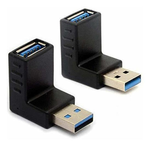 Adaptador Usb 3.0 En Ngulo De 90 Grados, Extensor De Conecto