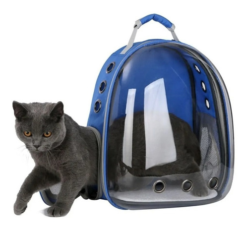 Mochila Bolso Mascotas Gato Perro Transparente Super Visión 