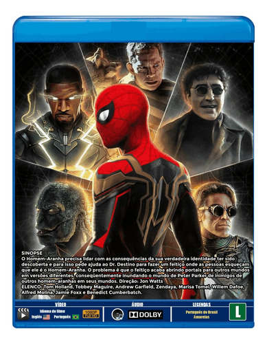 Blu-ray Filme Homem-aranha Sem Volta P Casa - 2021 - Dub/leg