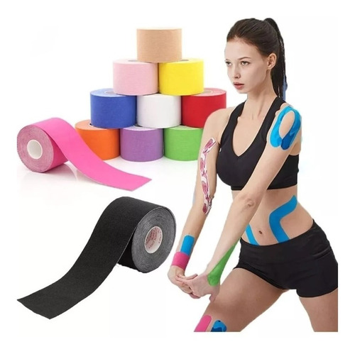 Cinta Tape Kinesiológica 5cm X 5m - Vendaje Neuromuscular