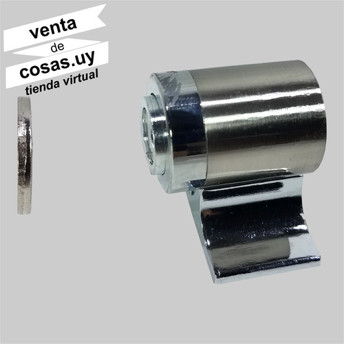 Tope Y Retén Con Imán Para Puerta Madera O Metal