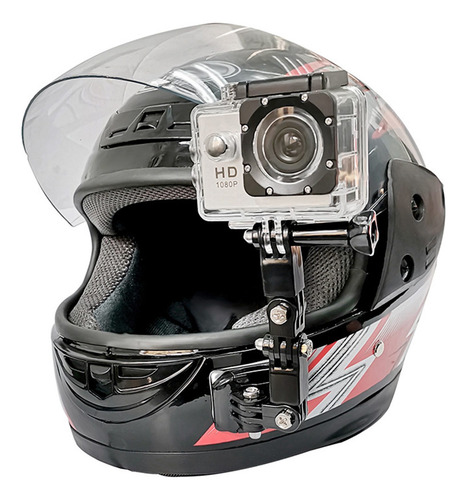 Brazo Adhesivo Curvo Con Soporte Para Barbilla Para Gopro H