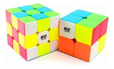 Pack 2 Cubos Tipo De Qiyi 2x2, 3x3