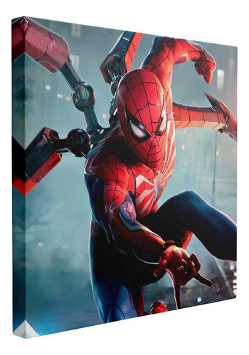 Cuadro Spiderman Peleando En Una Épica Batalla Final 55x55