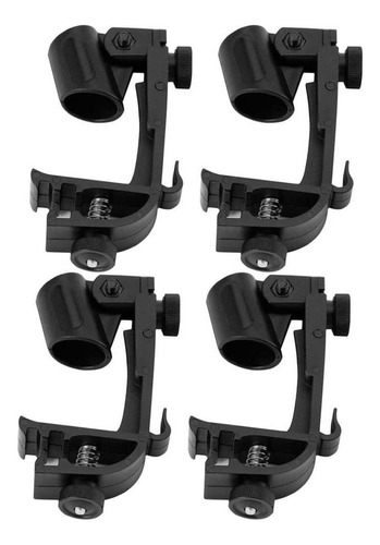 4x Anti Ajustable Clip Montaje En Tambor Clamp Holder Para