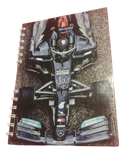 Libreta Tapa Dura Lewis Hamilton Formula 1