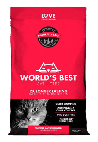 Arena World Best Cat Litter 3.18kg Arena Aglomerante