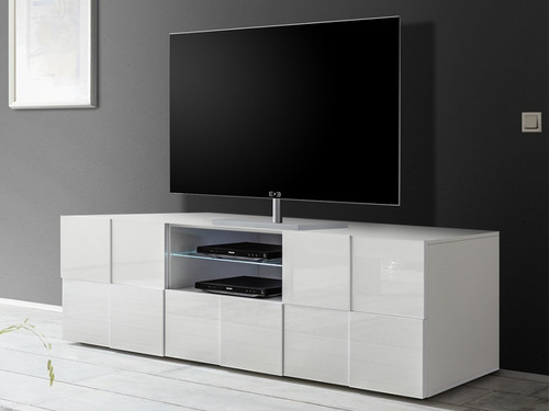 Imagen 3 de 3 de Mueble Tv Ref: Calisto De 180 Cm Madera Lacada Poliuretano