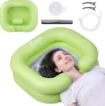 Comprar Lavabo Para Cabeza Inflable Portatil - Verde
