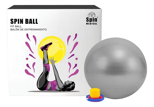 Balón Terapéutico | Pelota Yoga | Anti Burst 55cm + Inflador