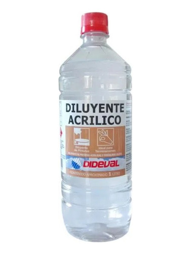 Pack 4 Diluyentes Acrilico Lt Dideval