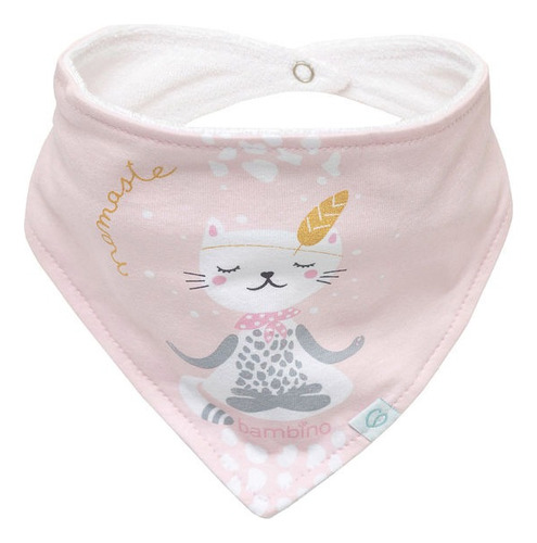 Bambino Babero Bandana Gatita Blanca Yoga