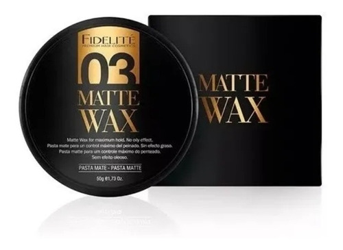 Cera Pasta Mate Fidelite Wax N 3 Barbería Hombres 