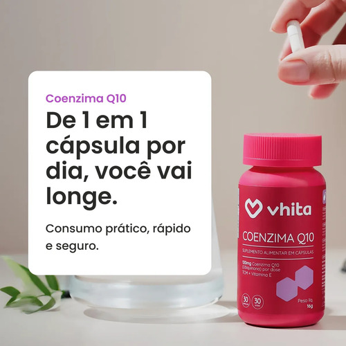 Kit 2 Coenzima Q10 120mg 30 Cápsulas cada Vhita