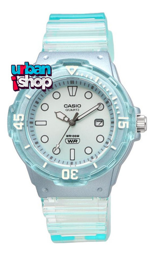 Reloj Casio Dama Lrw 200hs 2e Azul Transparente Fechador Azul