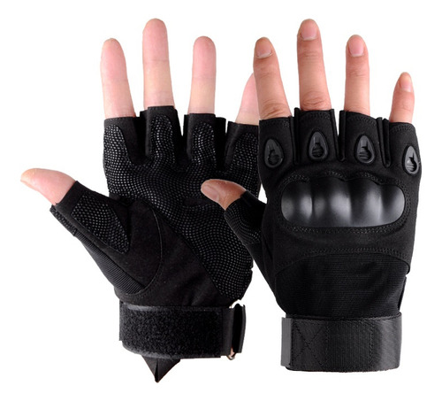 Guantes Tacticos Militar Medio Dedo Motocicleta Y Bicicleta